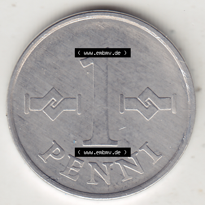 Münze Finnland / SUOMI Umlaufmünzen Sammlung in PNG 1969-1979, 1 Penny, 1978 (Stück 1) (2) - Digital Münzen-Bildmaterial einer... Sammlung