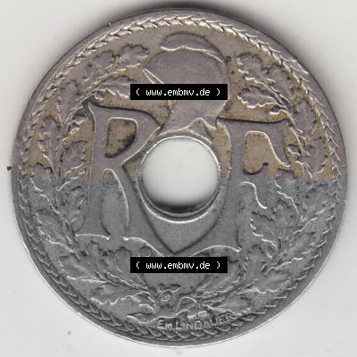 Münze Frankreich Umlaufmünzen Sammlung in PNG 1917-1937, 25 Cmes, Centimes 1919 (Stück 1) LIBERTE EGALITE FRATERNITE (1) -... Sammlung