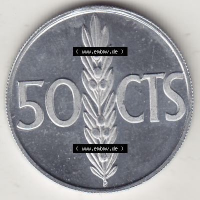 Münze Spanien / España Umlaufmünzen Sammlung in PNG 1975-1975, 50 Centimos 1975 (Stück 1), JUAN CARLOS I REY DE ESPAÑA (2)... Sammlung