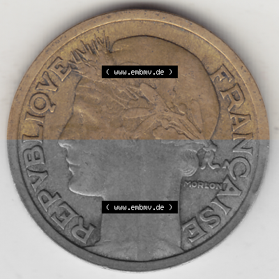 Münze Frankreich Umlaufmünzen Sammlung in PNG 1931-1941, 1 Franken, 1 Franc, 1934 (Stück 1) LIBERTE EGALITE FRATERNITE (1)... Sammlung