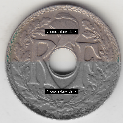 Münze Frankreich Umlaufmünzen Sammlung in PNG 1917-1937, 25 Cmes, Centimes 1932 (Stück 1) LIBERTE EGALITE FRATERNITE (1) -... Sammlung