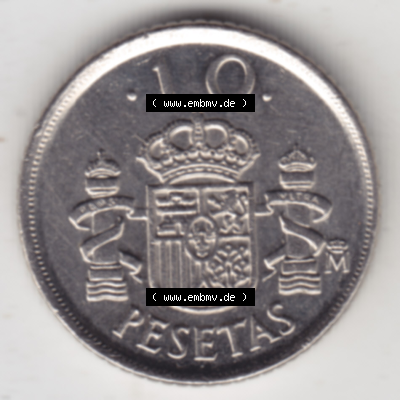 Münze Spanien / España Umlaufmünzen Sammlung in PNG 1992-1992, 10 Peseten 1992 (1) - Digitales Münzen-Bildmaterial einer spanischen... Sammlung