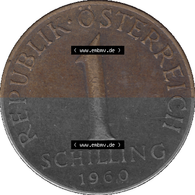 Österreich 1 / Ein Schilling 1959-2001, 1 Schilling 1960 (Stück 2) Sammlung