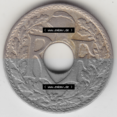 Münze Frankreich Umlaufmünzen Sammlung in PNG 1917-1938, 10 Centimes - Cmes 1923 (1) - Digitales Münzen-Bildmaterial einer... Sammlung