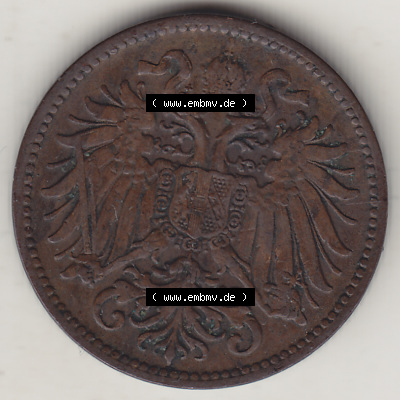 Österreich Austria Österreichisch-Ungarische Krone 1892-1915, 2 Heller, 1899 (1) Sammlung