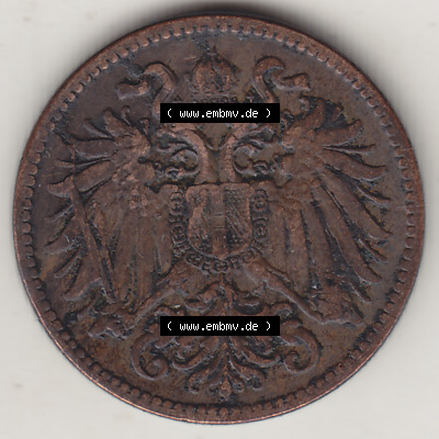 Österreich Austria Österreichisch-Ungarische Krone 1892-1915, 2 Heller, 1897 (1) Sammlung