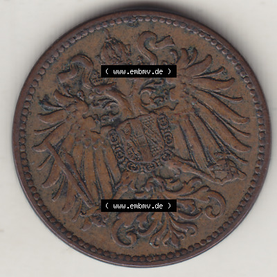 Österreich Austria Österreichisch-Ungarische Krone 1892-1915, 2 Heller, 1896 (1) Sammlung