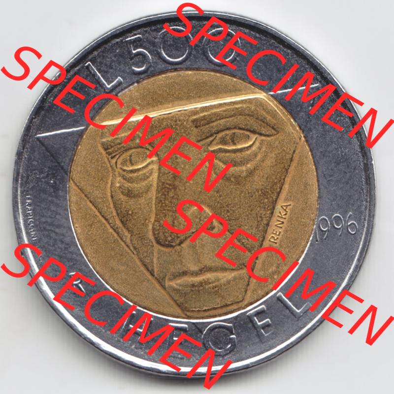San Marino vor Euro 1996-1996, 500 Lire Gedenkmünze aus San Marino zum Ausgabethema Die Künste (1) Sammlung