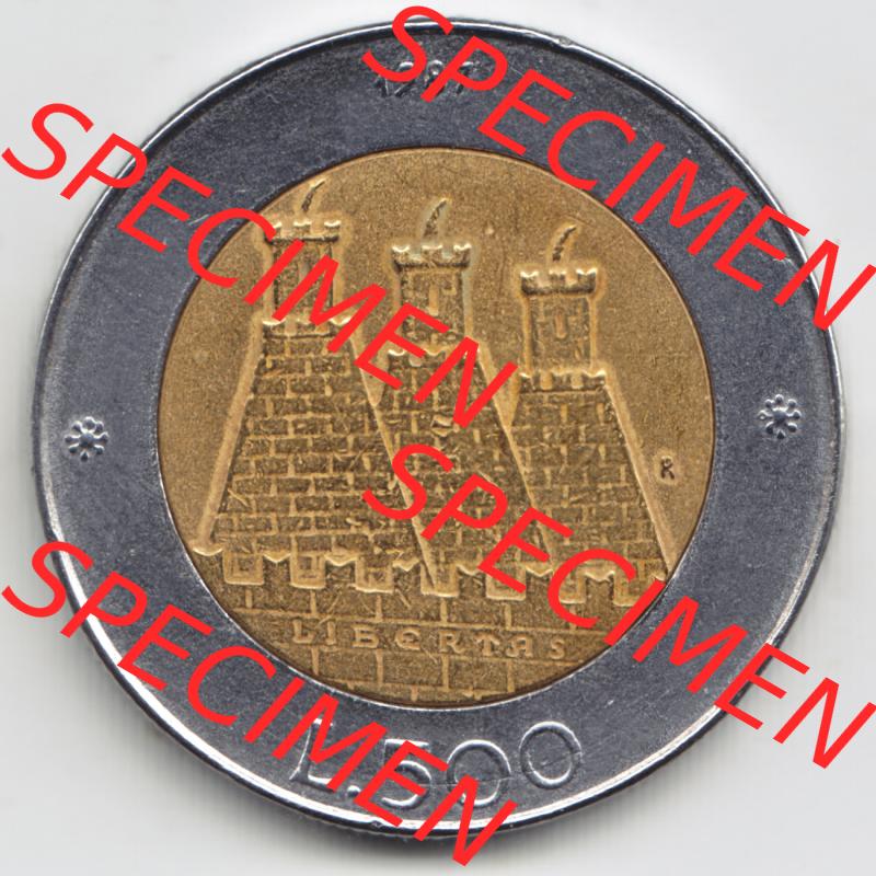 San Marino vor Euro 1987-1987, 500 Lire Gedenkmünze aus San Marino zum Ausgabethema 15. Jahrestag - Wiederaufnahme der Münzenprägung (1) Sammlung