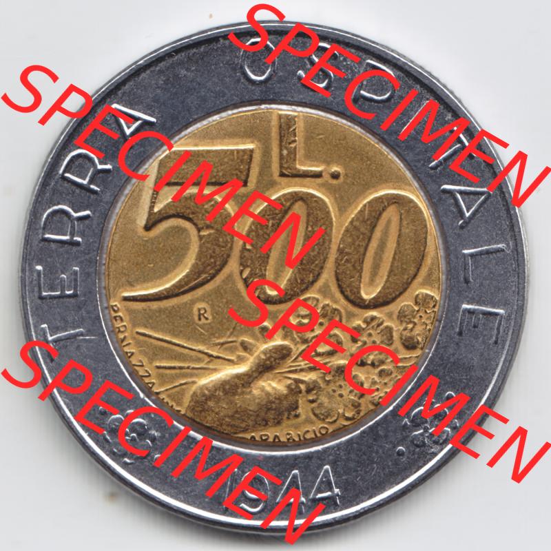 San Marino vor Euro 1991-1991, 500 Lire Gedenkmünze aus San Marino zum Ausgabethema Münze (1) Sammlung