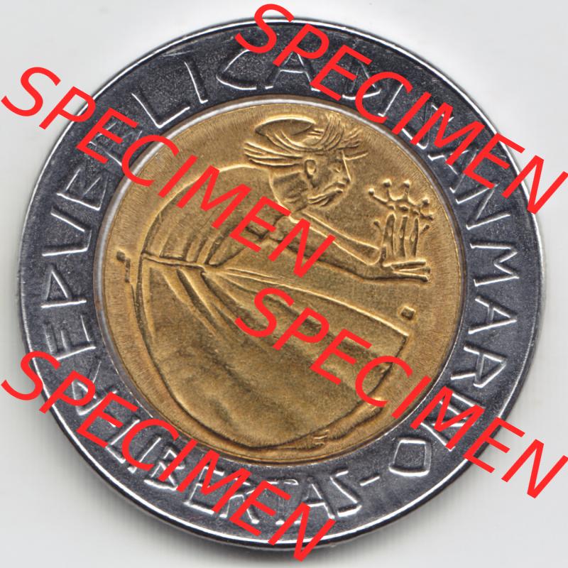 San Marino vor Euro 1985-1985, 500 Lire Gedenkmünze aus San Marino zum Ausgabethema, Drogenkrieg (2) Sammlung