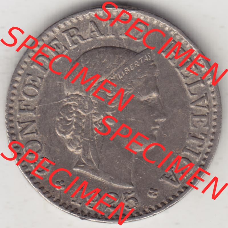 Münzen Schweiz 1919-1931, 10 Rappen B 1925, Münzen Vorderseite als Bildmaterial im online Katalog und online Datenbank Sammlung