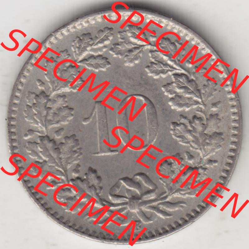Münzen Schweiz 1940-2018, 10 Rappen B 1962 II., Münzen Rückseite als Bildmaterial im online Katalog und online Datenbank für Sammler von Schweizer Münzen. Sammlung