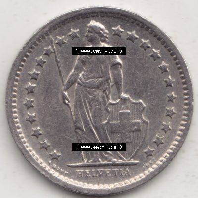 Münzen Schweiz 1968-1982, 1/2 Franken mit Münzzeichen / Mzz. B 1969 I, Münzen Vorderseite als Bildmaterial Sammlung