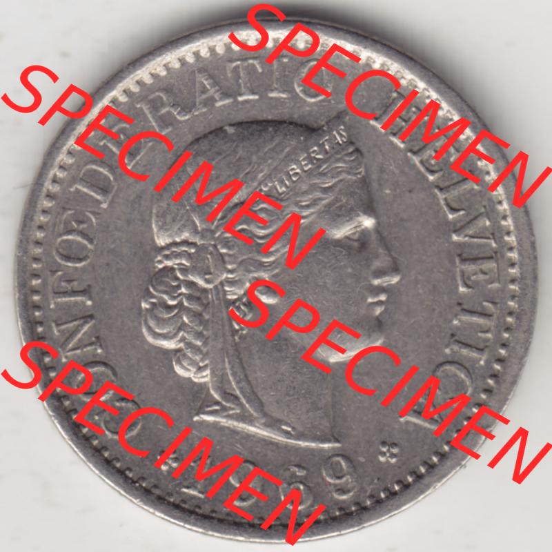 Münzen Schweiz 1940-2018, 10 Rappen B 1969, Münzen Vorderseite als Bildmaterial im online Katalog und online Datenbank für Sammler von Schweizer Münzen. Sammlung
