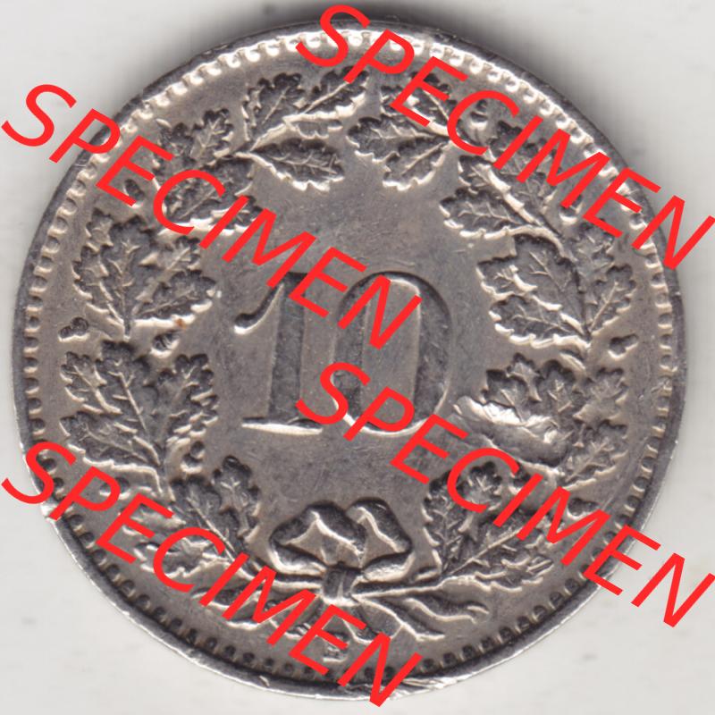 Münzen Schweiz 1940-Heute, 10 Rappen B 1944 I., Münzen Rückseite als Bildmaterial im online Katalog und online Datenbank für Sammler von Schweizer Münzen. Sammlung