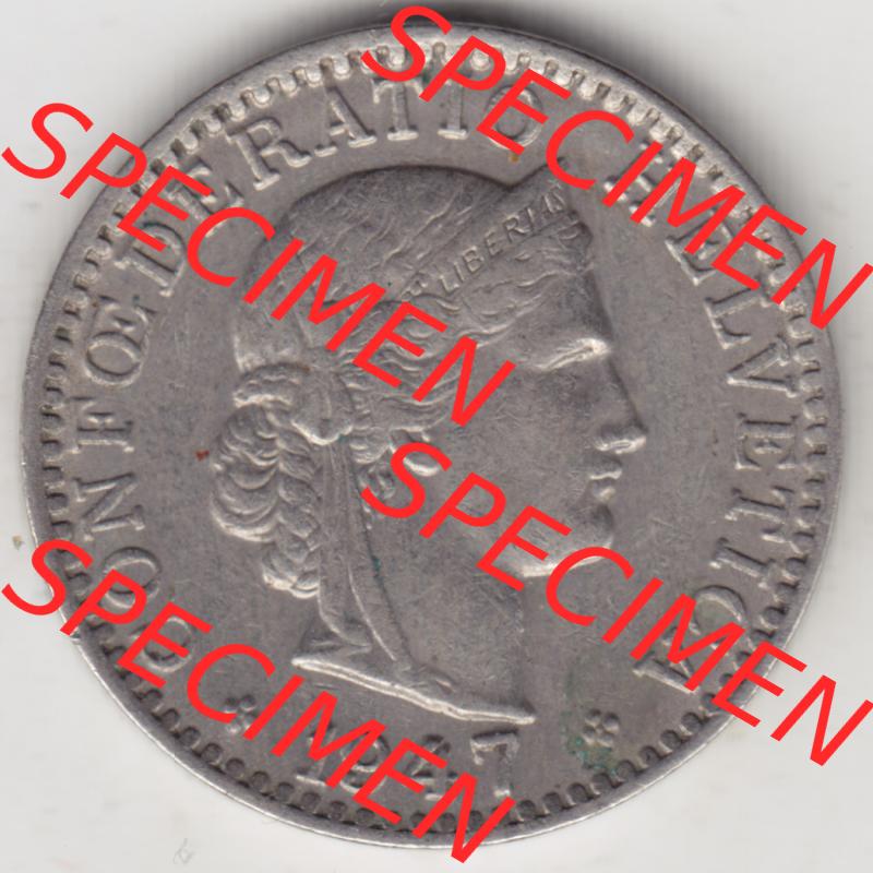 Münzen Schweiz 1939-2018, 20 Rappen Münzzeichen / Mzz. B 1947, Münzen Vorderseite als Bildmaterial im online Katalog und online Datenbank für Sammler von Schweizer... Sammlung