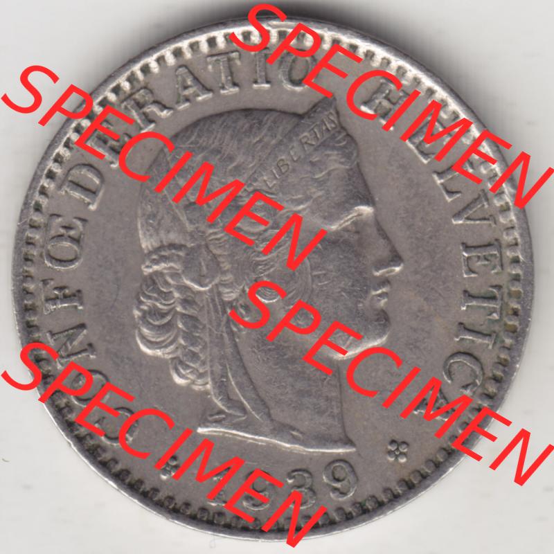 Münzen Schweiz 1939-Heute, 20 Rappen Münzzeichen / Mzz. B 1939, Münzen Vorderseite als Bildmaterial im online Katalog und online Datenbank für Sammler von Schweizer... Sammlung