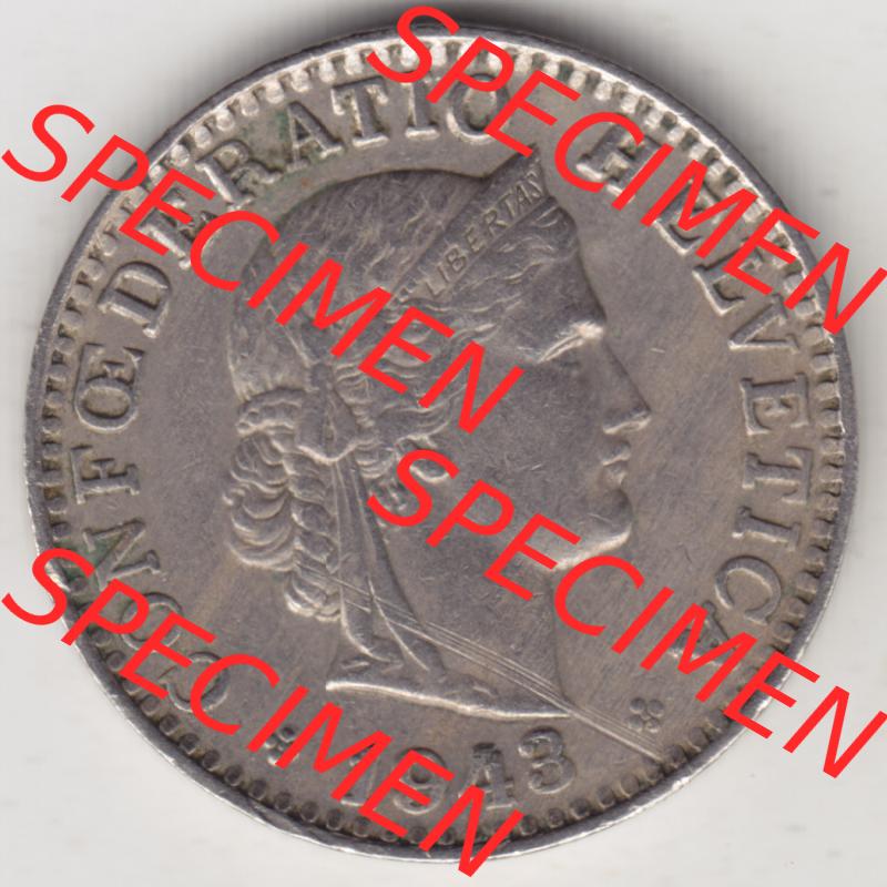 Münzen Schweiz 1939-Heute, 20 Rappen Münzzeichen / Mzz. B 1943, Münzen Vorderseite als Bildmaterial im online Katalog und online Datenbank für Sammler von Schweizer... Sammlung
