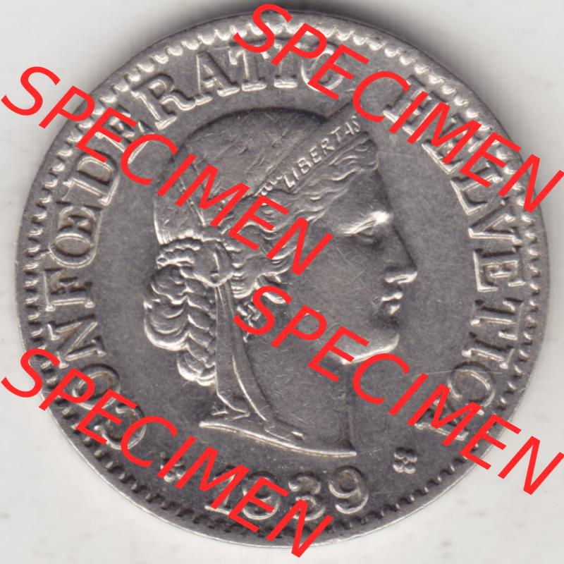 Münzen Schweiz 1932-1939, 10 Rappen B 1939, Münzen Vorderseite als Bildmaterial im online Katalog und online Datenbank für Sammler von Schweizer Münzen. Sammlung