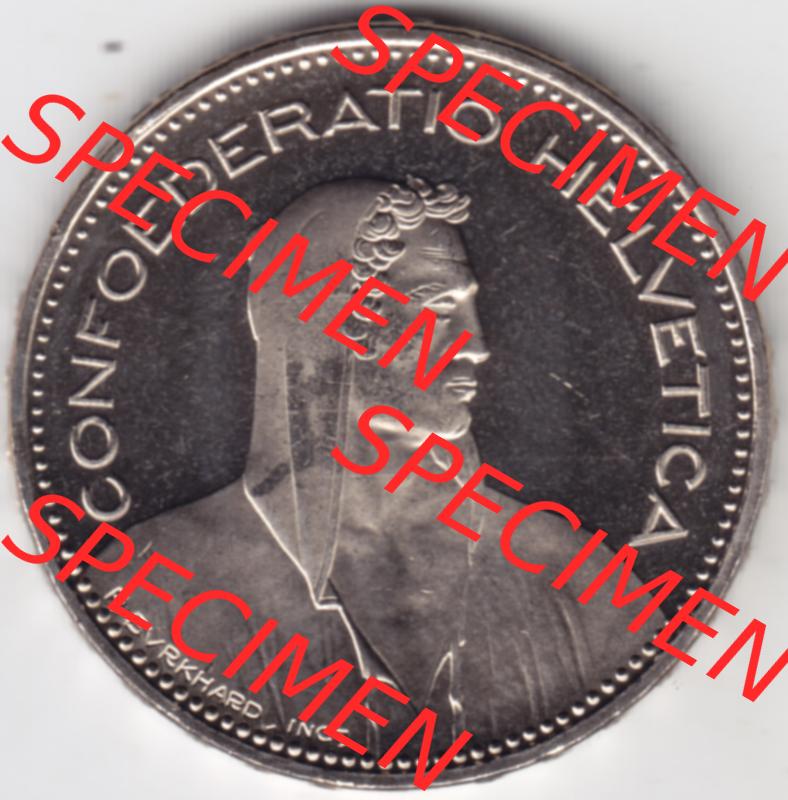 Münzen Schweiz 1994-2018, 5 Franken 1999, Münzen Vorderseite als Bildmaterial im online Katalog und online Datenbank für Sammler von Schweizer Münzen. Sammlung