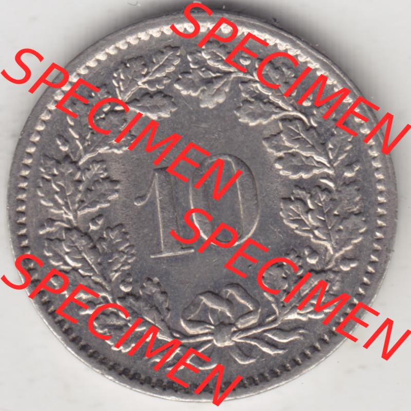 Münzen Schweiz 1940-2018, 10 Rappen B 1970 II., Münzen Rückseite als Bildmaterial im online Katalog und online Datenbank für Sammler von Schweizer Münzen. Sammlung