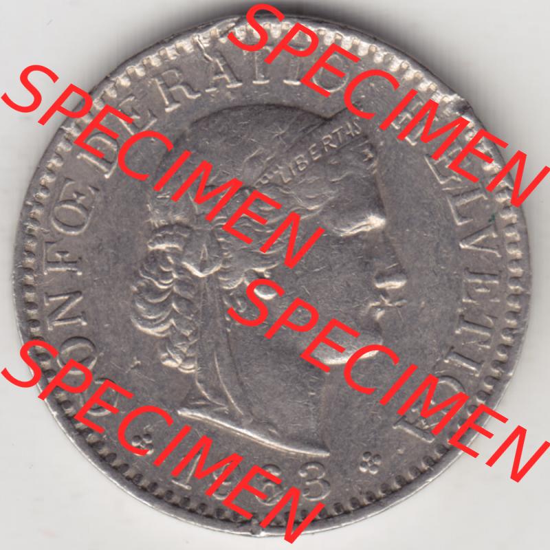Münzen Schweiz 1939-2018, 20 Rappen Münzzeichen / Mzz. B 1963 I., Münzen Vorderseite als Bildmaterial im online Katalog und online Datenbank für Sammler... Sammlung