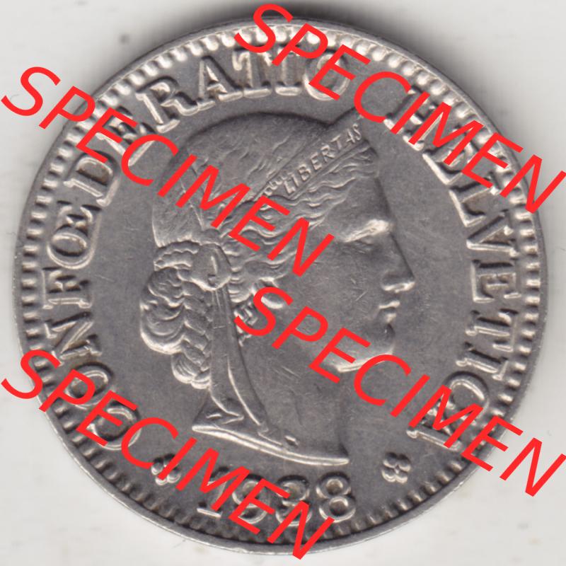 Münzen Schweiz 1932-1939, 10 Rappen B 1938-I, Münzen Vorderseite als Bildmaterial im online Katalog und online Datenbank für Sammler von Schweizer Münzen. Sammlung