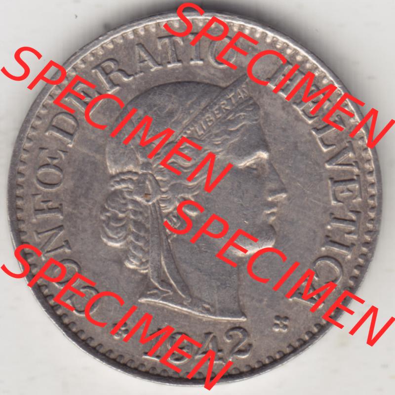Münzen Schweiz 1940-Heute, 10 Rappen B 1942, Münzen Vorderseite als Bildmaterial im online Katalog und online Datenbank für Sammler von Schweizer Münzen. Sammlung