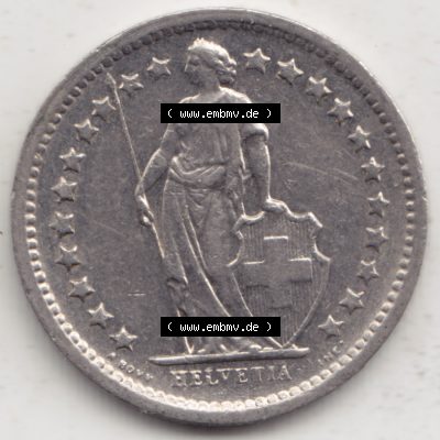 Münzen Schweiz 1968-1982, 1/2 Franken mit Münzzeichen / Mzz. B 1969 II, Münzen Vorderseite als Bildmaterial Sammlung