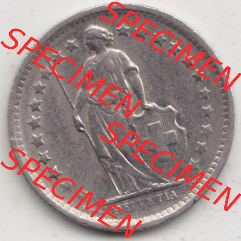 Münzen Schweiz 1968-1982, 1/2 Franken mit Münzzeichen / Mzz. B 1968 II, Münzen Vorderseite als Bildmaterial Sammlung