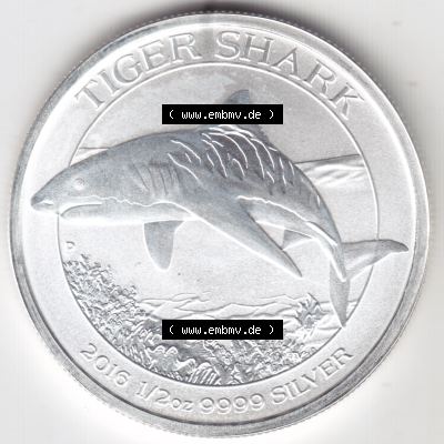 Silbermünzen Australien 2016, Weisse Hai (1) Sammlung