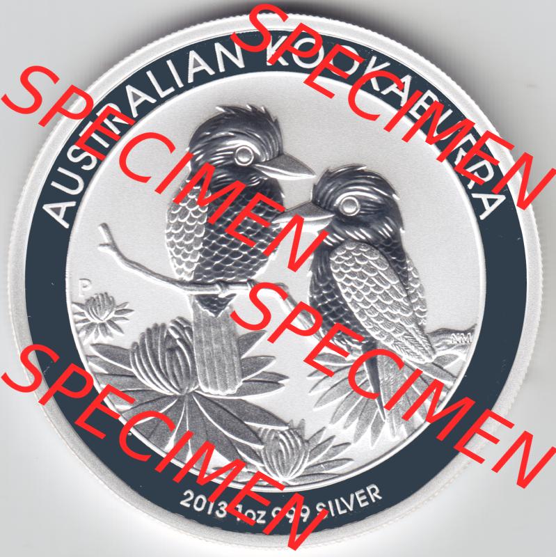Silbermünzen Australien Kookaburra 1 Unze 2013. Vorderseite der Silbermünze Kookaburra / Eisvogel aus Australien hier im online Katalog und Datenbank zum verwalten und katalogisieren... Sammlung