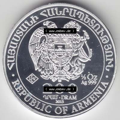 Silbermünzen Armenien 1 Unze 2011-2020, 200 Dram Silber-Münze Arche Noah (2) Sammlung