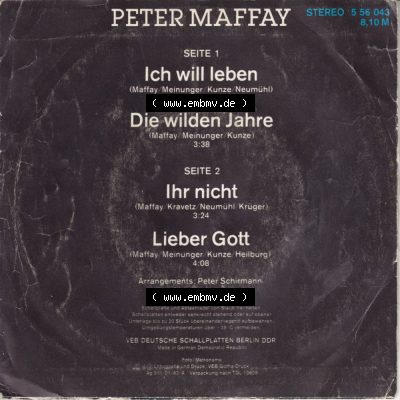 Amiga Schallplatte Amiga 1982, Amiga Quartett, Peter Maffay. Amiga Quartett Schallplatten Vinyl - Sammlungen per kostenlosen Bilderupload.im online Katalog katalogisieren und... Sammlung