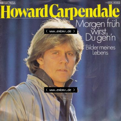Schlager (Singles), Electrola Records 1982, Howard Carpendale mit Morgen Früh Wirst Du Gehn. Vinyl-Schallplatten hier im online Katalog als Bildmaterial hochladen.... Sammlung