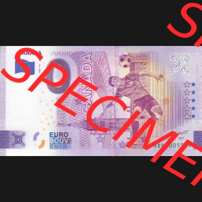 0-Euro Souvenirscheine Deutschland 2022-CA, Fußball-WM in Katar XEQA, Kanada - Canada (1) Sammlung