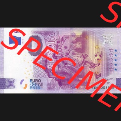 0-Euro Souvenirscheine Deutschland 2022-RS, Fußball-WM in Katar XEQA, Serbien - Serbia (1) Sammlung