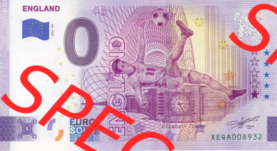 0-Euro Souvenirscheine Deutschland 2022-EN, Fußball-WM in Katar XEQA, England (1) Sammlung