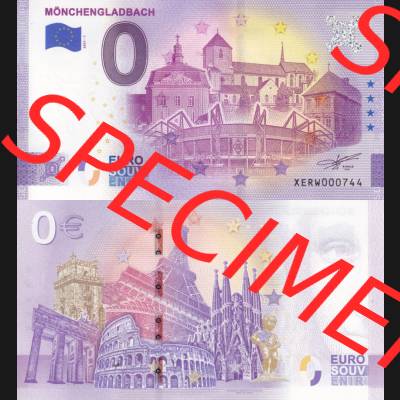 0-Euro Souvenirscheine Deutschland 2021-1, XERW, Mönchengladbach (3) Sammlung