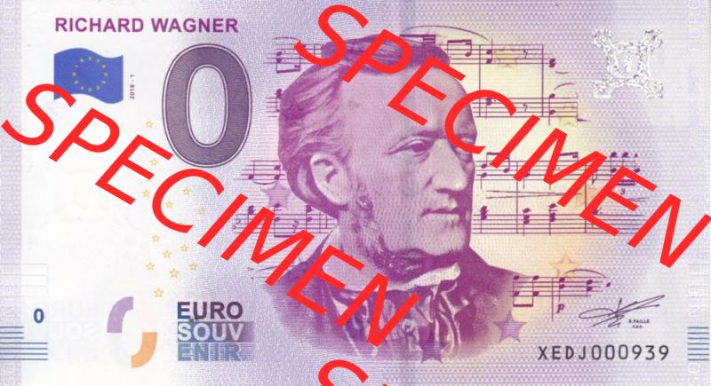 0-Euro Souvenirscheine Deutschland 2018-1, XEDJ, Richard Wagner (1) Sammlung