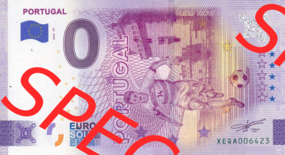 0-Euro Souvenirscheine Deutschland 2022-PT, Fußball-WM in Katar XEQA, Portugal (1) Sammlung
