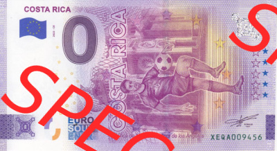 0-Euro Souvenirscheine Deutschland 2022-CR, Fußball-WM in Katar XEQA, Costa-Rica (1) Sammlung
