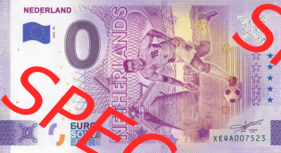 0-Euro Souvenirscheine Deutschland 2022-NL, Fußball-WM in Katar XEQA, Niederlande - Netherlands (1) Sammlung