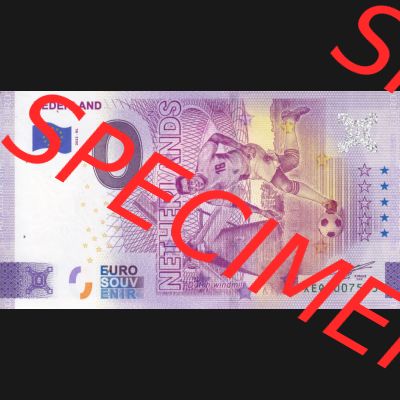 0-Euro Souvenirscheine Deutschland 2022-NL, Fußball-WM in Katar XEQA, Niederlande - Netherlands (1) Sammlung
