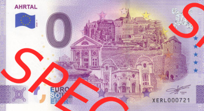 0-Euro Souvenirscheine Deutschland 2020 (Stück 1), XERL, Ahrtal (1) Sammlung
