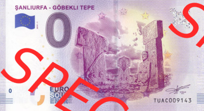 0-Euro Souvenirscheine Türkei 2019 (Stück 1), TUAC, Şanlıurfa - Göbekli Tepe (1) Sammlung