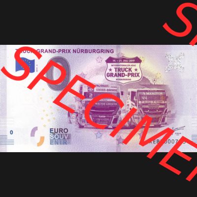 0-Euro Souvenirscheine Deutschland 2019-3, Truck-Grand-Prix Nürburgring (1) Sammlung