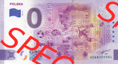 0-Euro Souvenirscheine Deutschland 2022-PL, Fußball-WM in Katar XEQA, Polen - Poland (1) Sammlung
