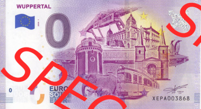 0-Euro Souvenirscheine Deutschland 2020 (Stück 1), XEPA, Wuppertal (1) Sammlung